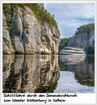 Weitere Informationen zur Burgruine Randeck in Essing im AltmühltalWeitere Informationen zur Schifffahrt auf der Donau zum Kloster Weltenburg in Kelheim